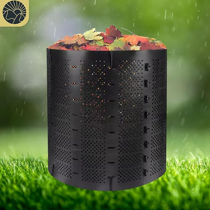SunVara Compost Bins Outdoor Compost Bin Outdoor Composter Easy Assembling Large Capacity Yard Waste Bins Compost Bin Outside Outdoor Composting Bins