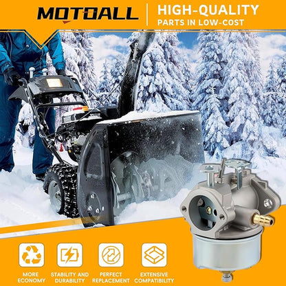 MOTOALL Snow blowers Carburetor 640349 640052 640054 632334A 632334 for John Deere 526 726 732 826 1032 Adjustable Carb HM80-155392P 640058 640058A Carb for Tecumseh 8HP 9HP 10HP Snowblower