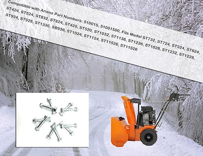 fits Shear Pins and Nuts for Ariens 532005 53200500 510016 51001600 Snow throwers(10 Pack)