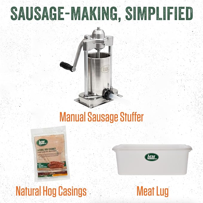 LEM Products Backwoods Polish Fresh Sausage Seasoning, 8 oz Packet | Pre-Measured Seasoning for Wild Game and Domestic Meat, Seasons Up to 25 Pounds of Meat for Homemade Sausages
