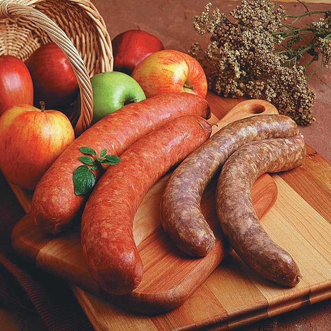Hi Mountain BRATWURST Kit | Makes up to 24 lbs | Complete bratwurst seasoning kit with cure, natural hog casings & directions. Perfect for pork, beef, venison, deer, & elk
