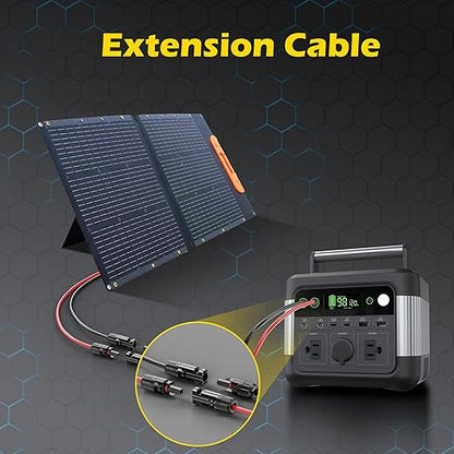 3Ft Solar Cable Solar Extension Cable,10AWG Solar Panel ExtensionCable with Female and Male Connectors,Waterproof Solar ExtensionCable Kit (Red and Black).