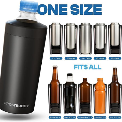 Frost Buddy XL Can Cooler - Fits 12/16/20/24 oz Cans & Bottles (Mermaid) | Keeps drinks chilled 12+ hrs | No sweat, no condensation | Fits slim & standard cans | Durable, portable design