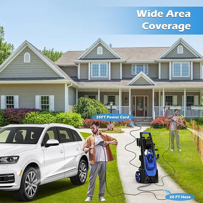 Pressure Washer -5000PSI Power Washer with Foam Cannon 4 Quick Connect Nozzles, High Pressure Cleaning Machine for Driveways/Patios/Cars/Fences/Home Cleaning