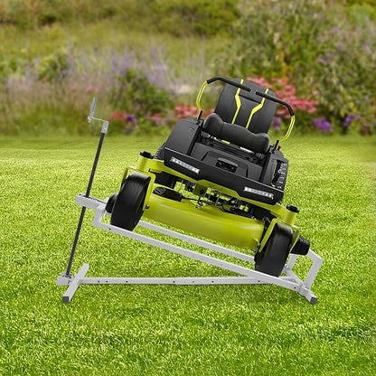 880 lbs Capacity Lawn Mower Lift Tool, Adjustable Steel Lawn Tractor Lift Jack, for Mowers, Garden Tractors, Riding Tractors Repair, Maintenance Lifter (Gray)