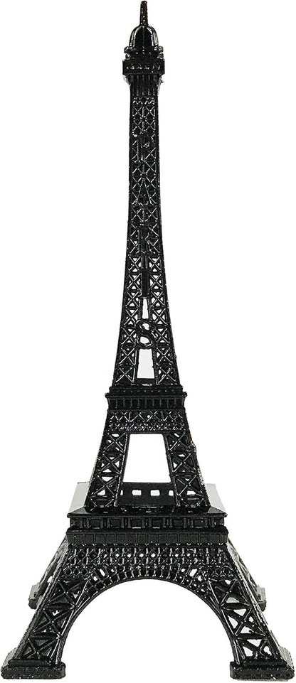 allgala 7" Eiffel Tower Statue Decor Alloy Metal, Black