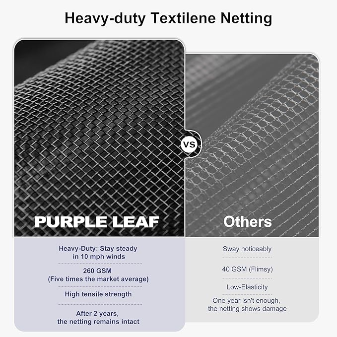 PURPLE LEAF 12' x 20' Hardtop Gazebo Outdoor Metal Roof Sun Shade Tent with Curtains and Netting Patio Canopy Permanent Pavilion