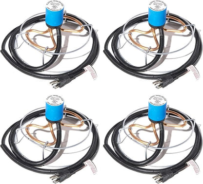 Farm Innovators 4 Pack Submergible Tank De-Icer, 1000W Water Deicer- Ice-N-Easy Design with Protective Cage for Plastic or Metal Livestock Water Stock Tank