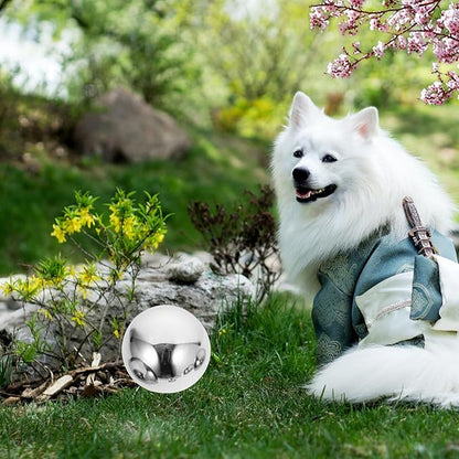 GANAZONO Gazing Balls Stainless Steel Garden Mirror Globes 10pcs Hollow Ball Reflective Shiny Half Sphere Floating Pond Balls Seamless Gazing Globes for Ornament Decorations