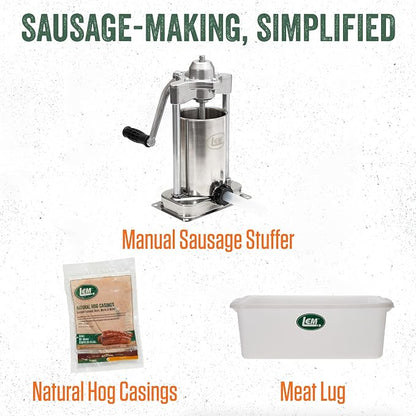 LEM Products Backwoods Kielbasa Fresh Sausage Seasoning, 11.8 oz Packet | Pre-Measured Seasoning for Wild Game and Domestic Meat, Seasons Up to 25 Pounds of Meat for Homemade Sausages