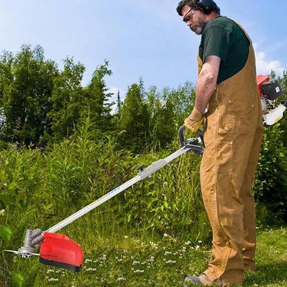 Weed Eater Gas Powered, 52CC Brush Cutter, 2-Stroke Handheld Cordless Chainsaw Hedge Pruner for Home, Yard, Garden Red