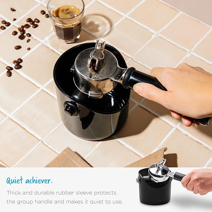 Dreamfarm Grindenstèin Sturdy, Compact, Modern Space-Saving Espresso Coffee Grind Knock Box - Red
