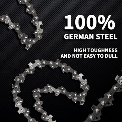 E & S 3 Pack 10 Inch Chainsaw Chain 3/8" LP Pitch .043" Gauge 40 Drive Links Semi-Chisel Chain Saw Chains for Husqvarna, Poulan, Craftsman, Greenworks and More Chainsaw Brands