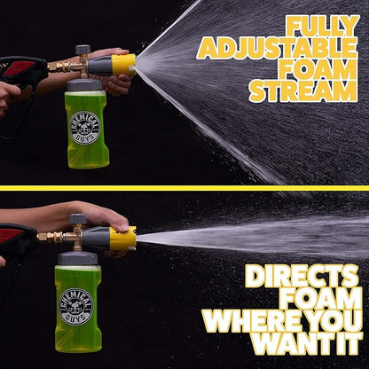 Chemical Guys Big Mouth Max Release Foam Cannon - Pressure Washer Foam Cannon for Car Wash, Home Cleaning, and Boat Wash with 34 oz Bottle