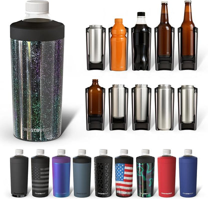 Frost Buddy XL Can Cooler - Fits 12/16/20/24 oz Cans & Bottles (Mermaid) | Keeps drinks chilled 12+ hrs | No sweat, no condensation | Fits slim & standard cans | Durable, portable design