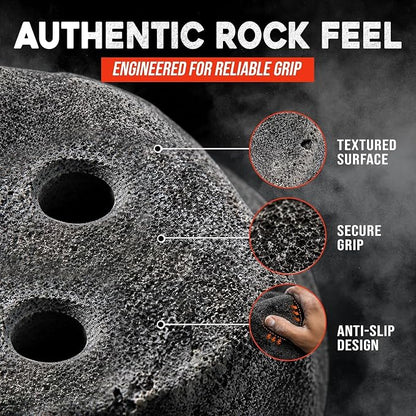 10 Large Screw On Rock Climbing Holds for Rock Wall Grips Made in USA | Rock Climbing Holds for Indoor Outdoor Play Set, Garage Gym, Bouldering, Trees - Rocky Mountain Climbing Gear