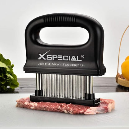 Deluxe 48 Blade Meat Tenderizer Tool – Stainless Steel, Detachable Design | Ultra-Sharp Needle Design | Transforms Tough Cuts into Juicy Cuts in Seconds, Easy to Use & Clean, Dishwasher Safe
