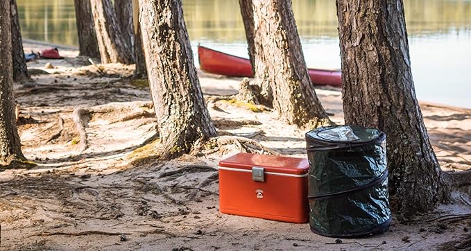 Coghlan's Pop-Up Lightweight Trash & Recycle Can – Collapsible Dual-Purpose Bin for Camping, RV, and Travel – Durable, Compact, and Easy to Store – 29.5 Gallon