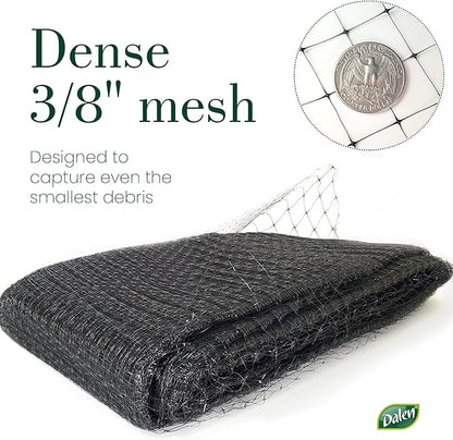 Dalen Pond & Pool Netting – Outdoor Water Garden Cover – Protective Mesh for Fish & Aquatic Life - 3/8" Mesh - (7′ x 10′)