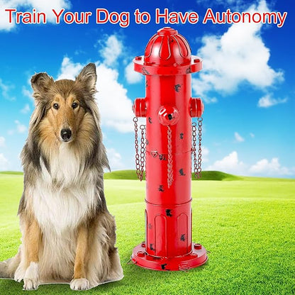 24" H Metal Fire Hydrant for Dogs to Pee On, Vintage Mid & Large Dog Fire Hydrant Pee Post for Outdoor Decor