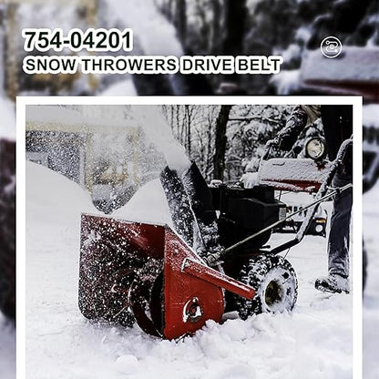 954-04201a 754-04201A Drive Belt Snow Blower for Craftsman MTD Snow Thrower 3/8" × 36" 754-04201