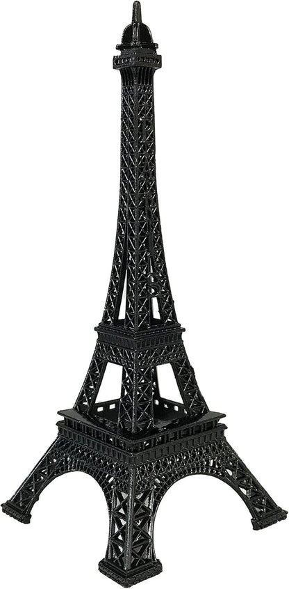 allgala 7" Eiffel Tower Statue Decor Alloy Metal, Black