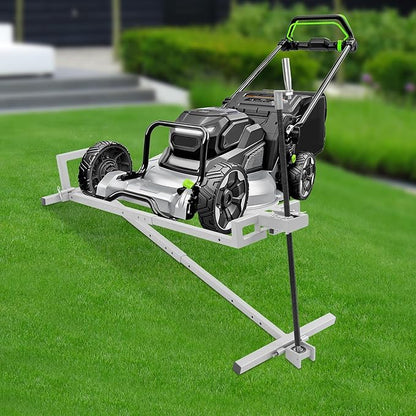 880 lbs Capacity Lawn Mower Lift Tool, Adjustable Steel Lawn Tractor Lift Jack, for Mowers, Garden Tractors, Riding Tractors Repair, Maintenance Lifter (Gray)