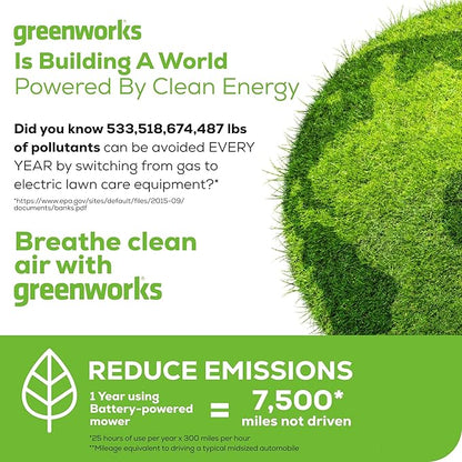 Greenworks 48V (24V x 2) 17" Brushless Mower+12" String Trimmer +320CFM Blower,(2) 4.0Ah Batteries and 2A Dual Port Charger