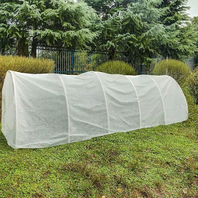 Agfabric Plant Covers Freeze Protection Floating Row Covers 14'x25' 0.9oz Plant Covers Freeze Protection,Frost Cloth for Vegetables,White