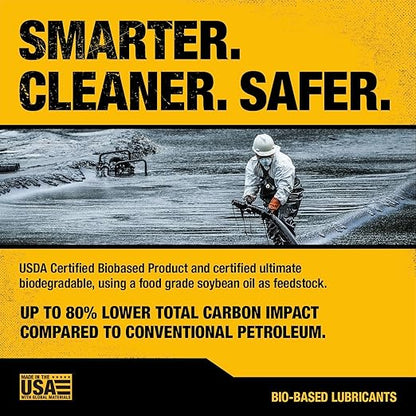 DEWALT – Biodegradable Bar & Chain Oil – Green, Eco-Friendly, Non-Toxic Professional Bar & Chainsaw Lubricant – Ultraclean All-Season Oil for Gas, Electric Saw, and Pole Saw, 32 oz