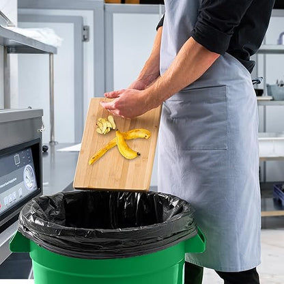 20 Gallon Trash Can With Lid Round Ingredient Storage Containers Recycling Bin Kitchen Garbage Can Office Garbage Can Trash Barrel Plastic Barrel Yard Waste Bin Outdoor Trashcan (10, Green)