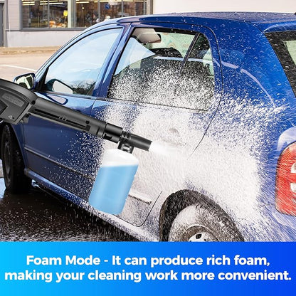 Electric Pressure Washer 4800 PSI 4.0 GPM Power Washers Electric Powered with 33ft Pressure Hose, 4 Nozzle and Foam Cannon, Powerwashers for Home, Cars, Patio, Navy Blue