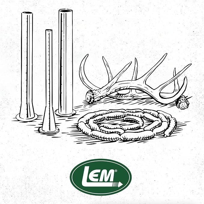 LEM Products Clear Smoked Collagen Casings, 19mm, Edible Sausage Casings, Stuffs Approximately 16 Pounds Per Pack, Great for Snack Sticks, Hot Dogs, Metts, Andouille, Brats, and More, 2-Pack