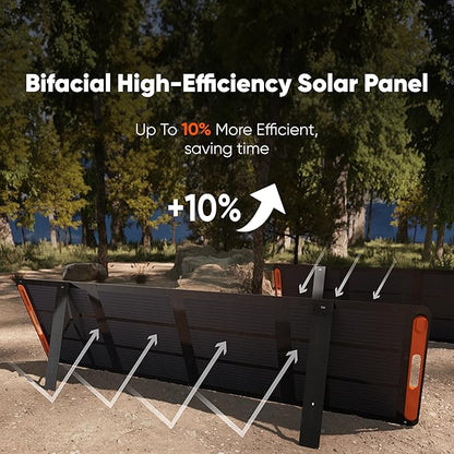 Jackery Solar Generator 1000 v2 with 100W Solar Panel,1070Wh Portable Power Station LiFePO4 Battery,1500W AC/100W USB-C Output,1Hr Fast Charge for Outdoor,Off-Grid Living,RV,Emergency