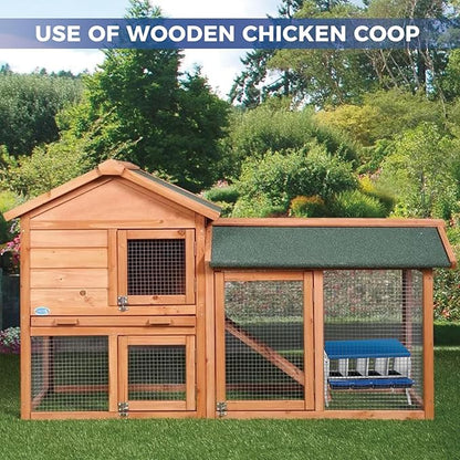 4-Compartment Metal Chicken Nesting Box with Stand – Heavy Duty Poultry Nest with Removable Tray & Waterproof Roof – Non-Slip Base, Wall Mountable for Backyard Coops & Farms (Blue)