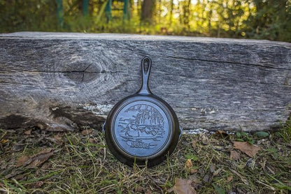 Lodge Wildlife Series-8" Cast Iron Skillet with Duck Scene, 8", Black (Pack of 3)