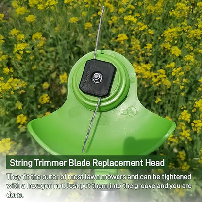30Pcs String Trimmer Head,Universal Fit Fit String Trimmer Blade Replacement Head,Steel Wire Line Trimmer Spool Wire,Weed Wackers Attachment for Cordless Grass Trimmer Weed