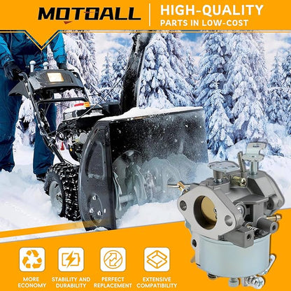 MOTOALL 632334A Snowblower Carburetor for Tecumseh 632370A 632110 632111 632334 632370 632536 640105 Replaces Tecumseh 632334 Carburetor (Normal)