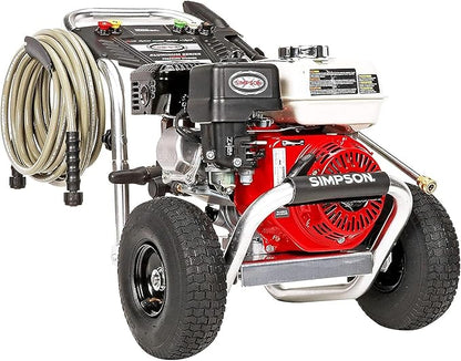 Simpson Cleaning 3600 PSI Gas Pressure Washer, 2.5 GPM Power Washer for Commercial Use, Honda GX200 Engine, 35-Foot MorFlex Hose, Aluminum Series, 49-State (ALH3425)