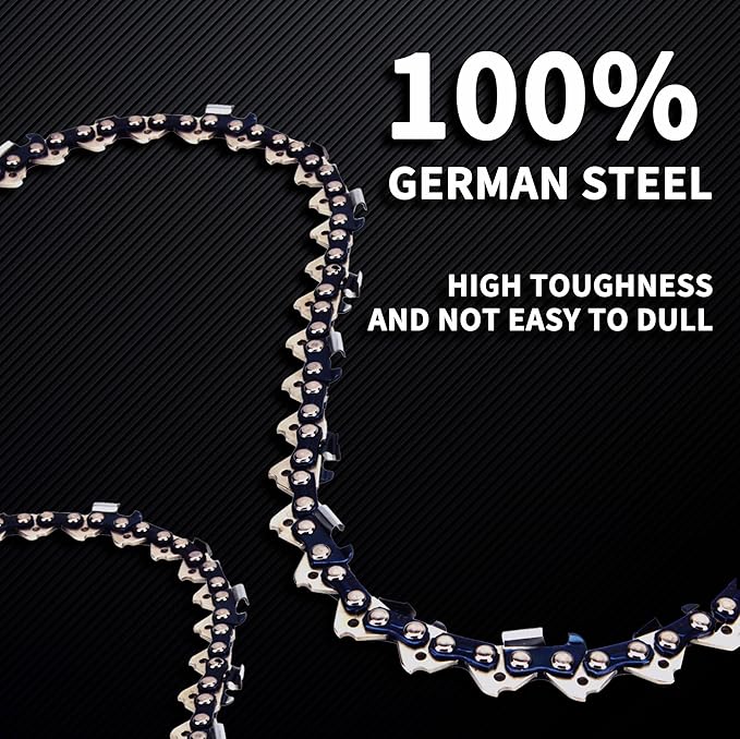 E & S 3 Pack 20 Inch Chainsaw Chain .325" Pitch .050" Gauge 78 Drive Links Semi-Chisel Chain Saw Chains for Husqvarna, Poulan, Craftsman, Greenworks and More Chainsaw Brands