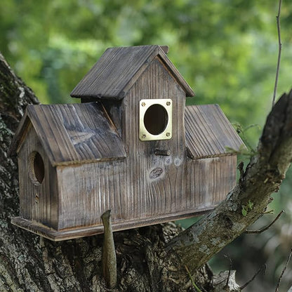 Bluebird House Predator Guard,Metal Birdhouse Guard,Bird House Hole Protector Guard for Eastern Bluebird Box 1 1/2 Inch Opening