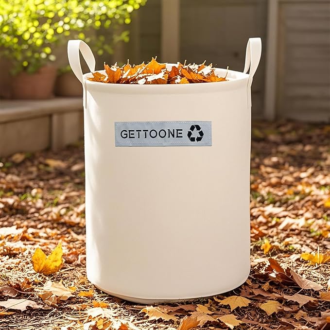 Lawn Garden Clippings Bags Yard Waste Bins Reusable Bags Leaf Container and Trash Bag With Two Carry Handles Two Size (Bigger size)
