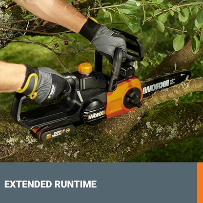 Worx WG322 20V Power Share 10" Cordless Chainsaw with Auto-Tension