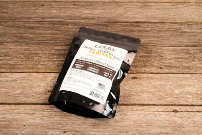 Lucky Jerky Teriyaki DIY Beef Jerky Seasoning and Cure Kit, 6 Oz | Make Your Own Teriyaki Beef Jerky at Home, Traditional Not Overly Sweet Flavor, Seasons 10 lbs of Meat
