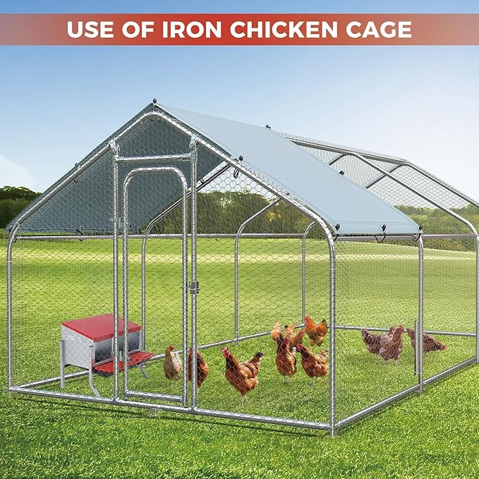 Chicken Nesting Boxes, Metal Rollaway Chicken Nest Box with Rollout Egg Collection, Removable Tray & Nesting Pads, Egg Laying Box for Chicken Coop Hens, Wall Mount or Standing, 3 Compartments, Red