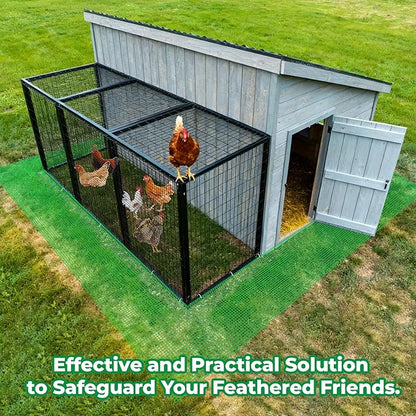Forestchill Chicken Coop Bottom Predators Resistant Barrier Mesh, Chicken Coop Predator Apron Wire Mesh, Cut to Fit, Total 11 5/8" x 65 Ft