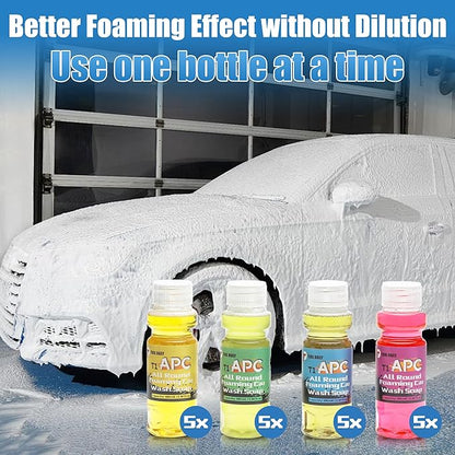 Tool Daily Original Soap Foam Cannon for Pressure Washer, 20 Pack Foaming Car Wash Soap, 5 Power Washer Nozzle Tips, 1/4 Inch Quick Connect
