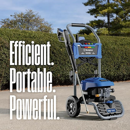 Westinghouse WPX2300e Electric Pressure Washer, 2300 Max PSI and 1.76 Max GPM, Induction Motor, Onboard Soap Tank, Spray Gun and Wand, 5 Nozzle Set, for Cars/Fences/Driveways/Homes/Patios/Furniture