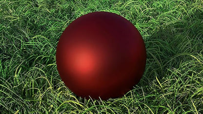 Lulu Decor, 2 pcs - 12 Red Matt Finish, Stainless Steel Gazing Mirror Ball, Smooth Finish Garden Decoration Globe (2 Pc)