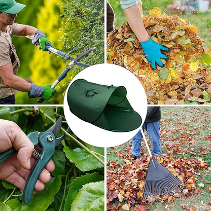 150 Gallon Foldable Pop Up Leaf Collector, Leaves Pickup and Loader Bag, Lawn Portable Leaf Bags for Cleaning Up Garden Weeds Branches Waste Trash